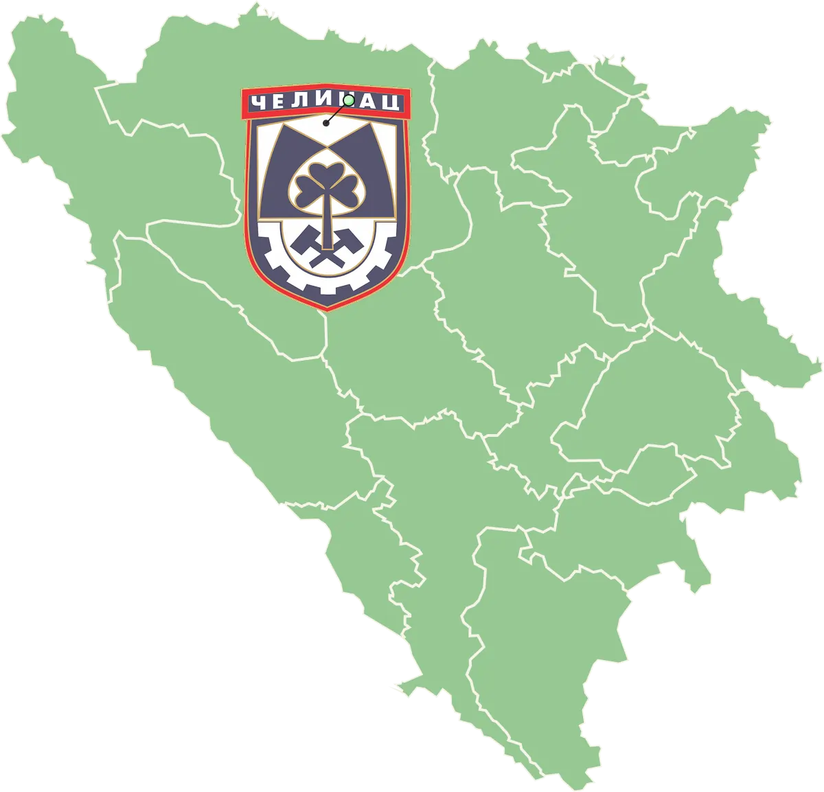 Karte von Čelinac