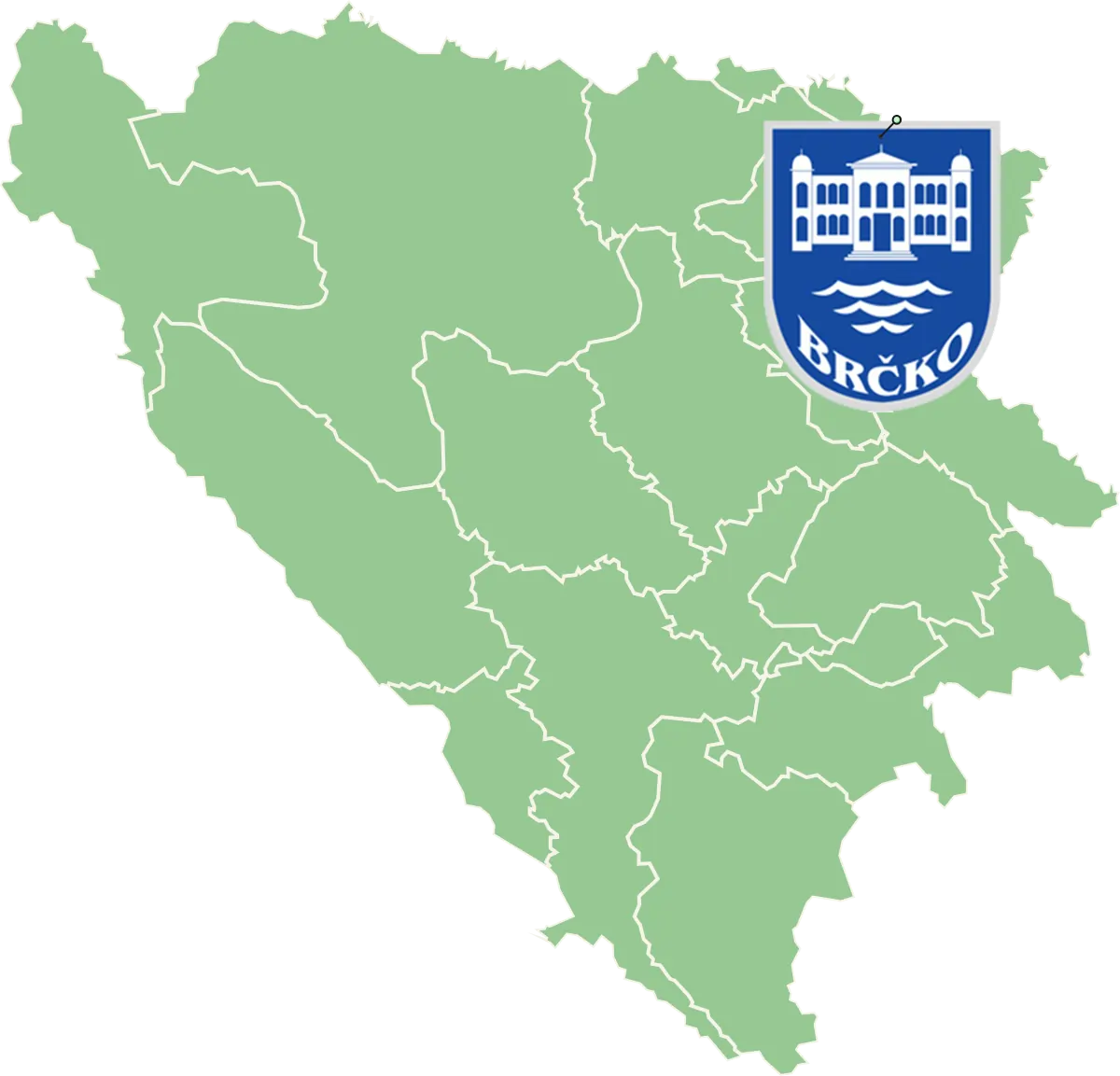 Brčko mapa