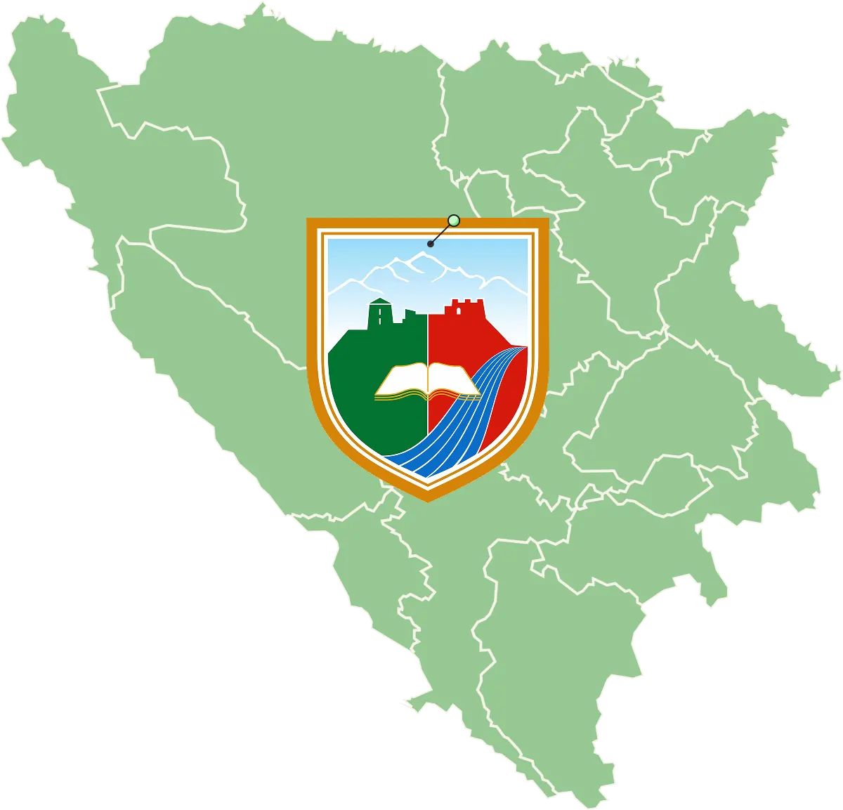 Travnik mapa