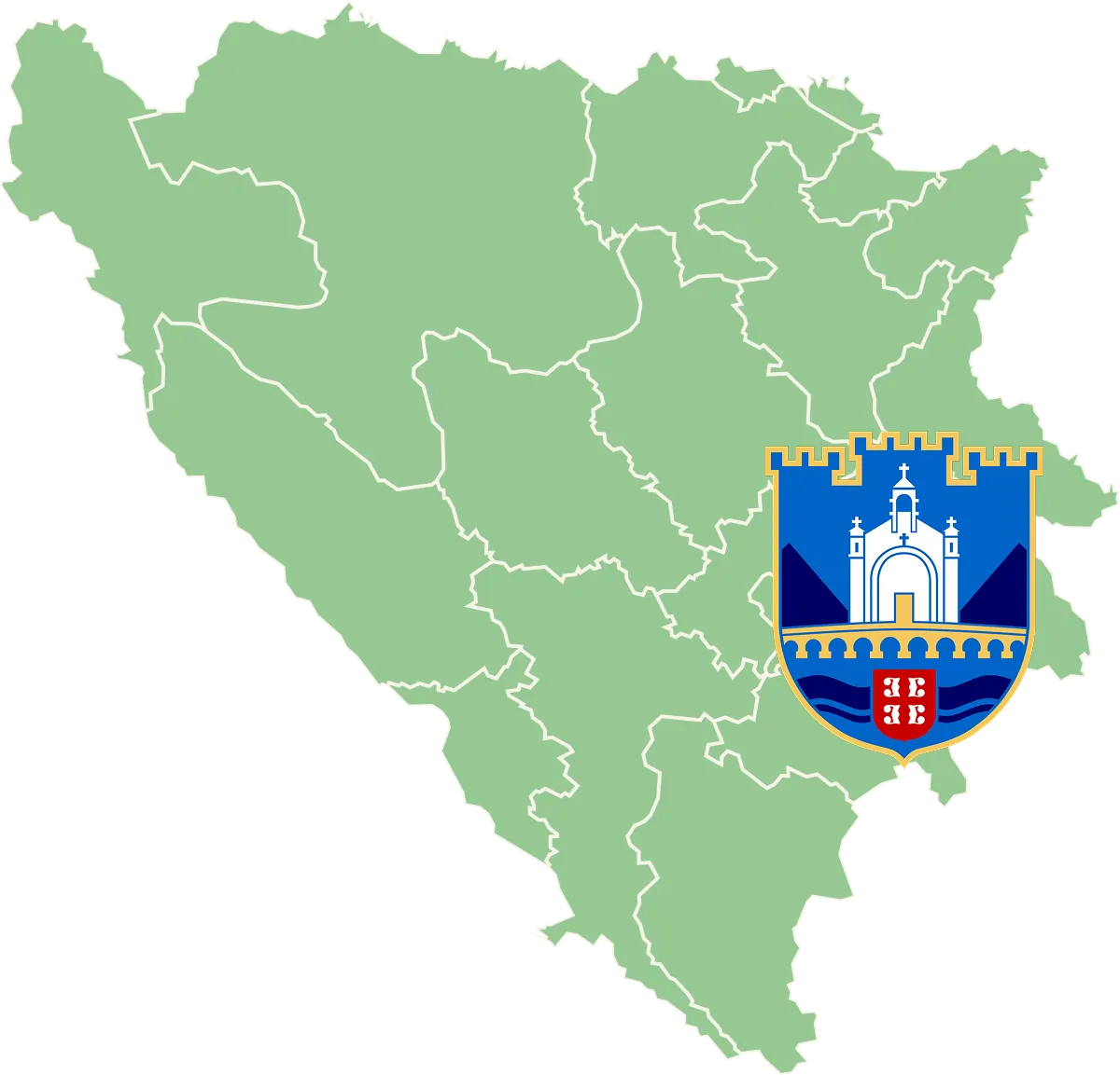Višegrad mapa