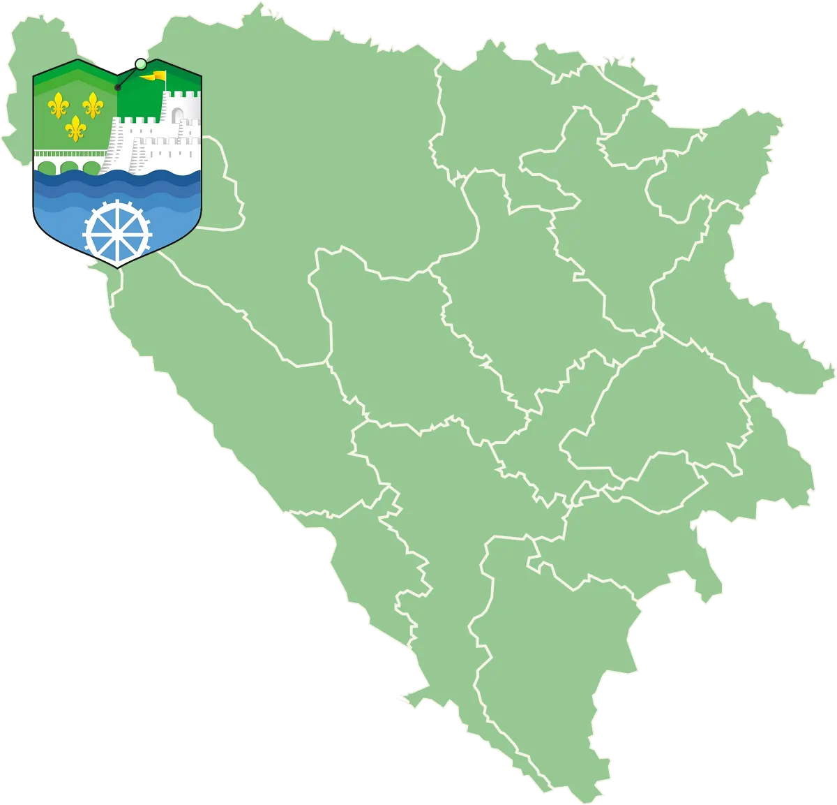 Bosanska Krupa mapa