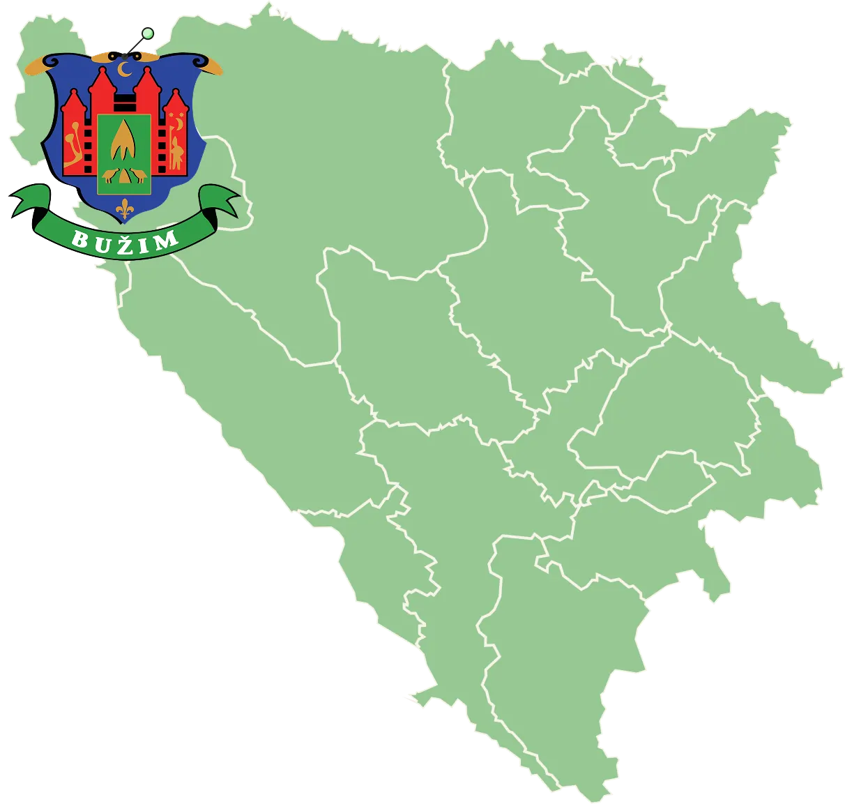 Bužim mapa