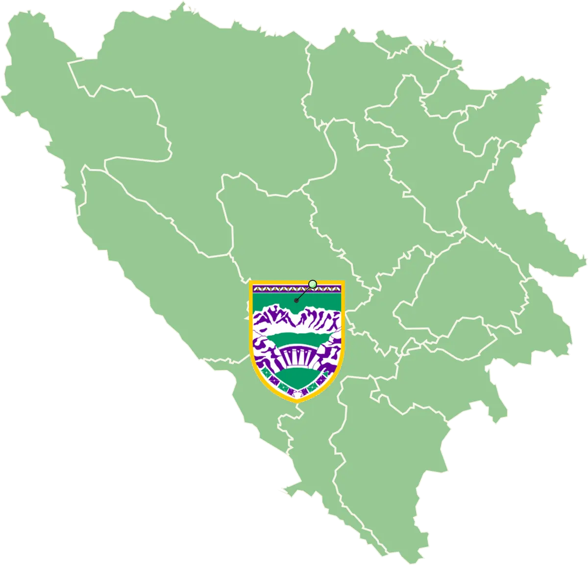 Jablanica mapa