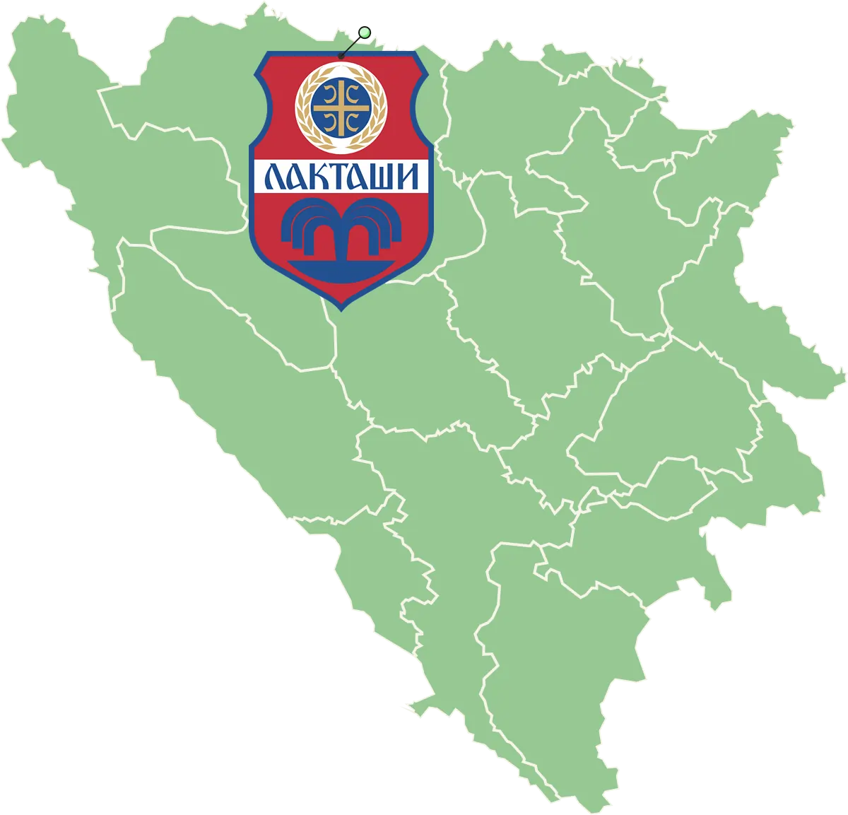 Laktaši mapa
