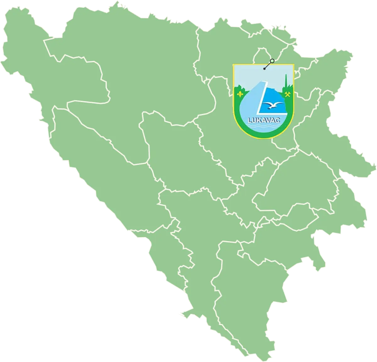 Lukavac mapa