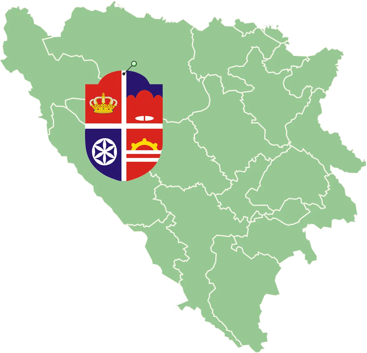 Mrkonjić Grad mapa
