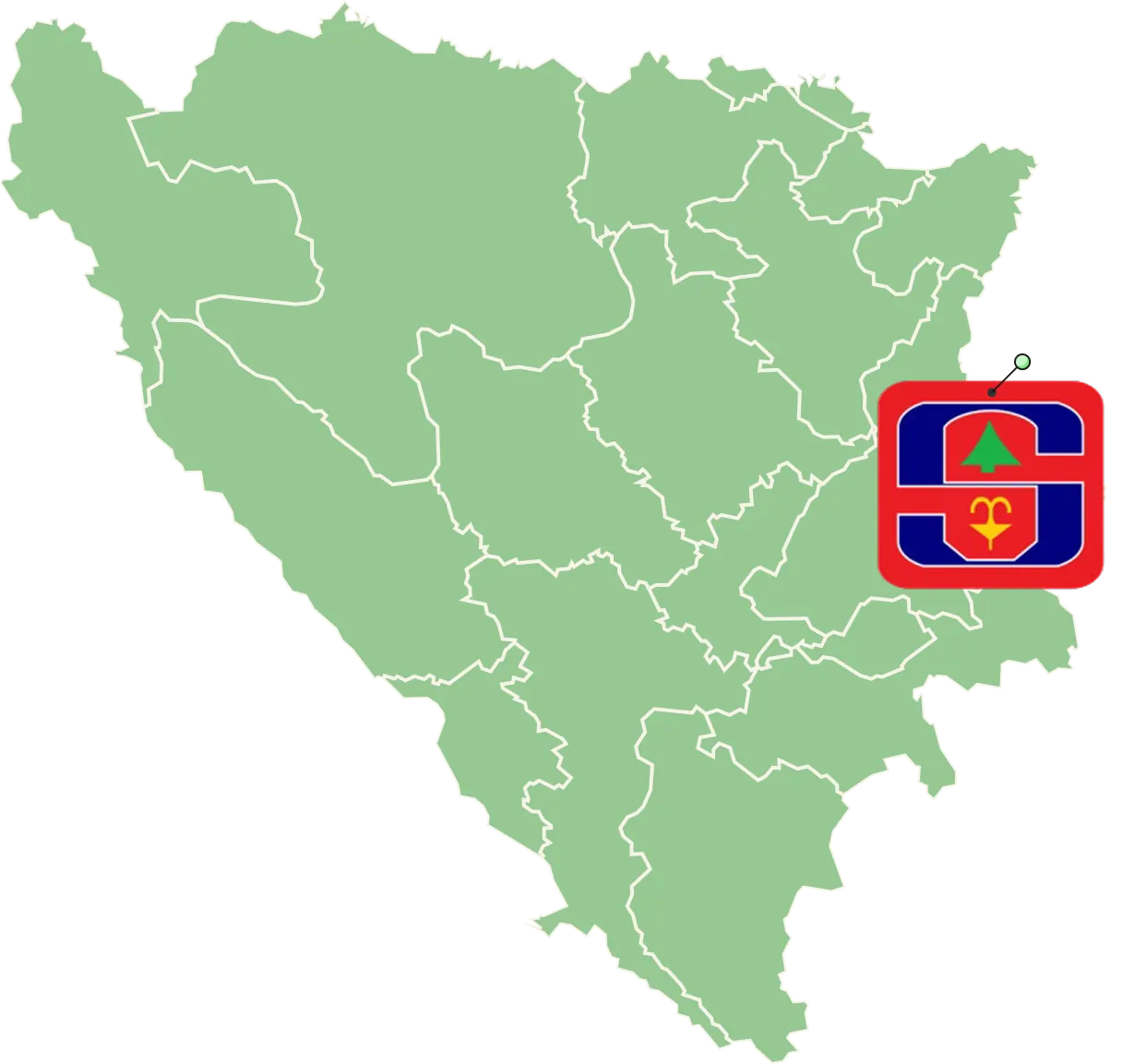 Srebrenica map