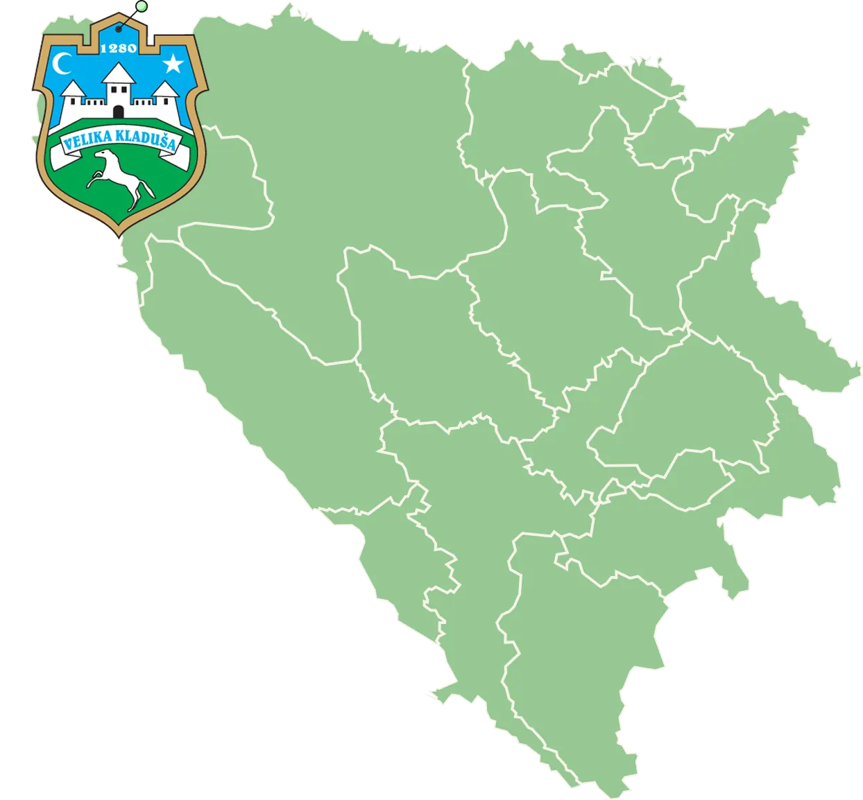 Velika Kladuša mapa