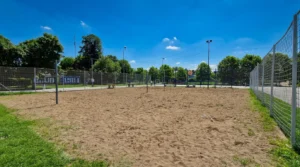 Sandy sports field for outdoor sports at Ficbaje Picnic Area