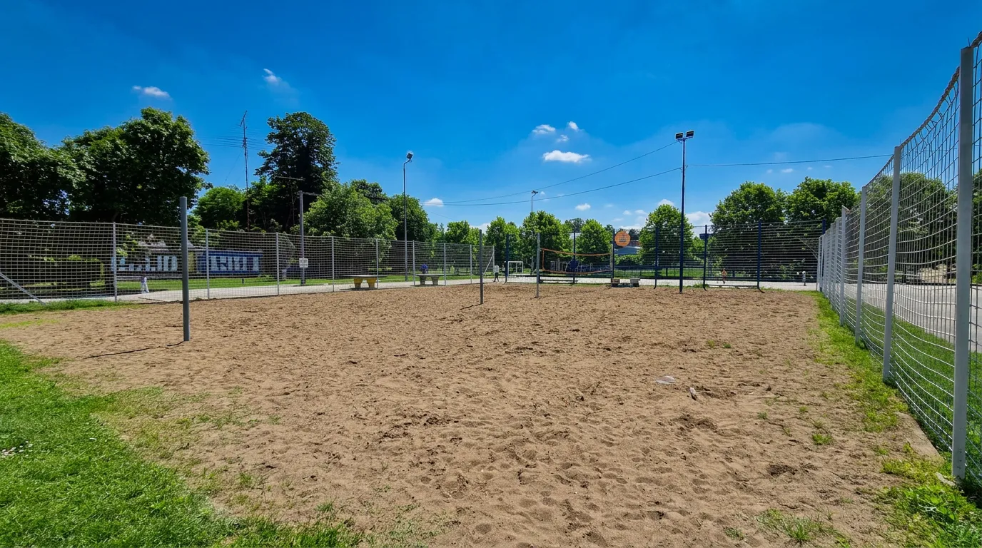 Sandy sports field for outdoor sports at Ficbaje Picnic Area