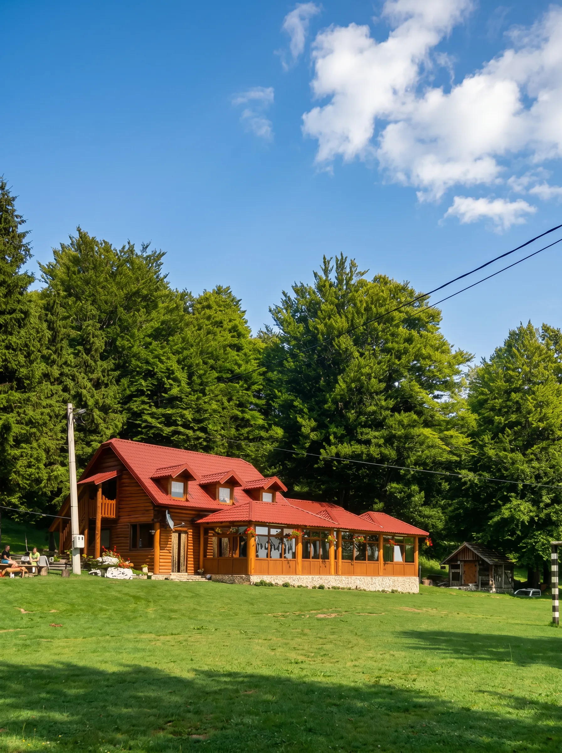 Vučja planina’da doğayla çevrili ahşap kulübe