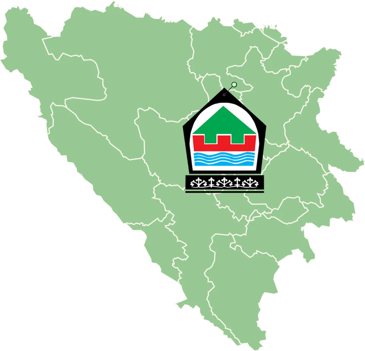 Kakanj mapa