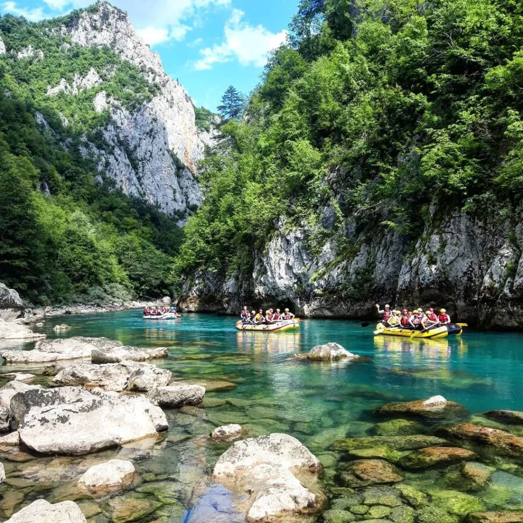 Rafting on the Tara River in Bosnia and Herzegovina