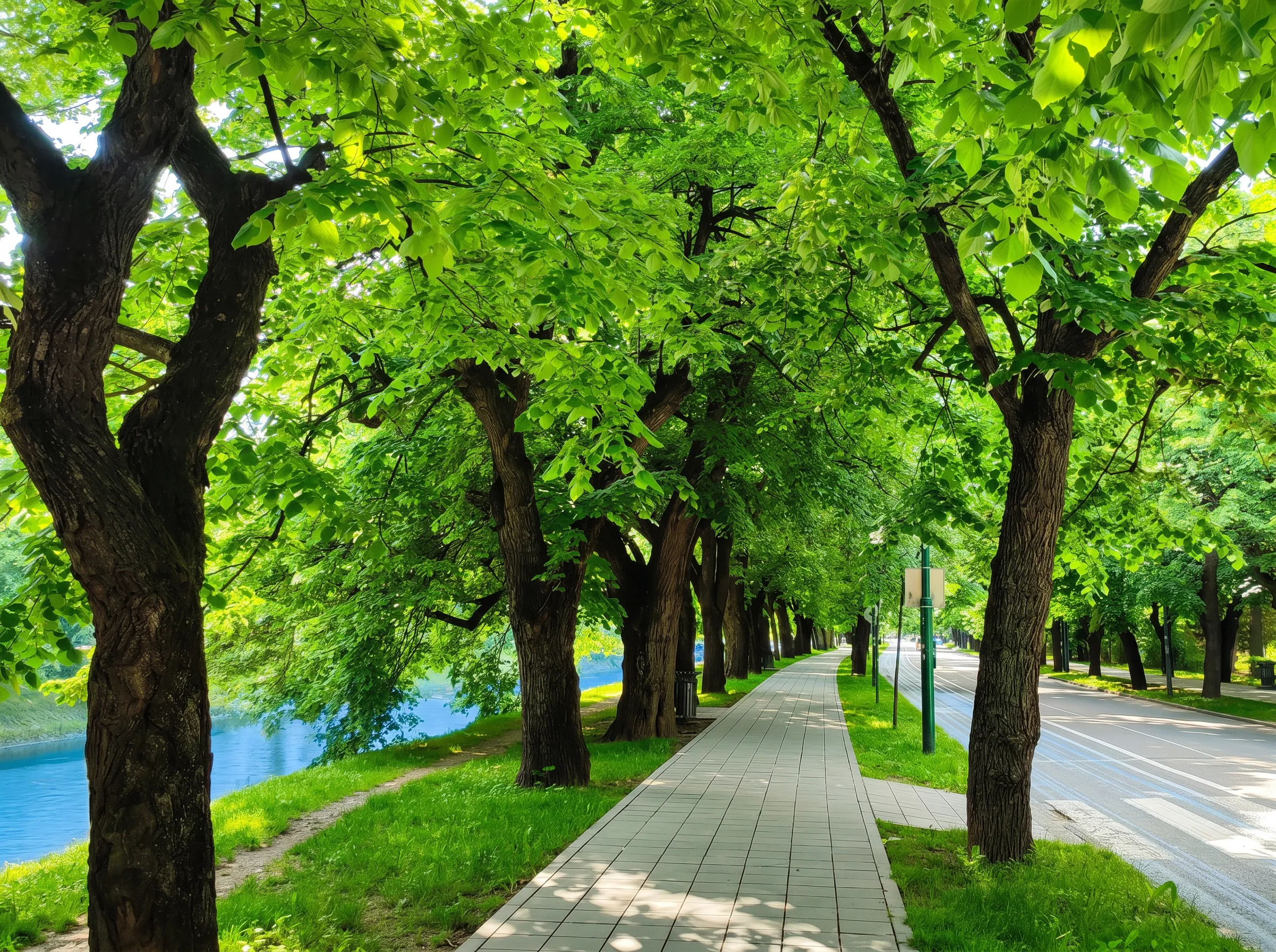 Walking path surrounded by trees on Wilson's Promenade