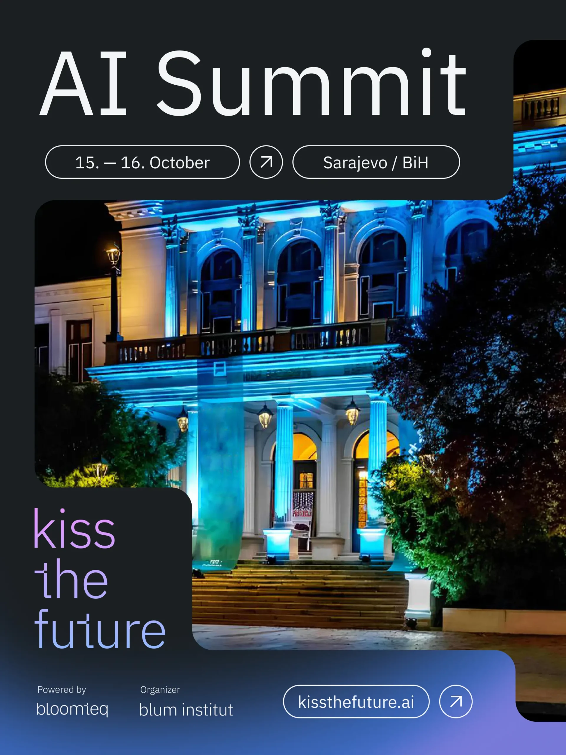 Three venues, six stages, two days. Not a conference. An experience.