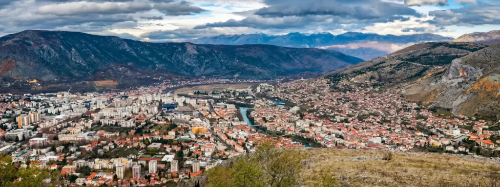 Brdo Hum iznad Mostara vidikovac